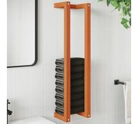 Générique Porte-Serviette Marron Cire 23x18x90 cm Bois de pin Massif,Accessoires de Salle de Bain,Porte-serviettes-844474