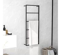 Générique Porte-Serviette Noir 45x10x115 cm Acier,Maison & Jardin,Accessoires de Salle de Bain,Porte-Serviettes,Noir,1.79KG,336118