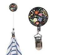 Générique Porte-Serviettes Compact - Support Mural Adhésif Rétractable En Métal - Porte-Serviettes Salle De Bain À Pinces En Métal,pour Manteau Sac Chapeau Outil Cuisine Chambre Bureau Entrée