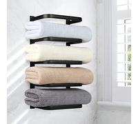 Générique Porte-Serviettes Mural en Acier Inoxydable, Conception en Couches Peu Encombrante, Résistant à La Corrosion Et étanche, Facile à Entretenir, 20,5 X 11 X 6 Pouces