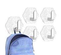 Générique Porte-serviettes pour Salles de Bain | Support Mural pour Serviettes de Salle de Bain en 5 Pièces,Porte-Manteaux Adhésifs pour Appartement Camping-Car Salon Cuisine et Stockage Piscine