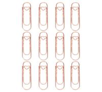 Générique Porte-stylo - 12 pièces pince à crayons en forme de coeur, pince à stylo de papeterie, adaptée au journal portable agenda agenda bureau école travail bureau à domicile salle de classe