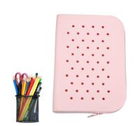 Générique Porte-Stylo Mignon - Porte-Trous en Silicone de Grande capacité | pour stylos - Trousse à Crayons Portable pour la Maison, l'école, la Salle de Classe, Porte-Stylo pour Le Lieu de Travail