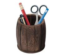 Générique Porte-Stylos de Bureau | Organisateur de Bureau avec Porte-Stylos,Conteneur de Rangement en Bois Décor Rétro, Accessoires de pour Enseignant, Élève, École, Maison, Organisation de