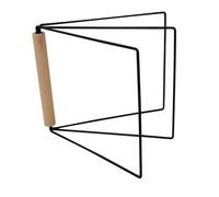 Générique Porte-torchons Pliable, Porte-serviettes, Rangement pour Plan de Travail, Salle de Bain, Maison, Noir
