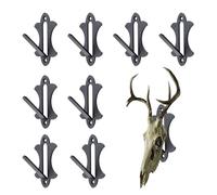 Générique Porte-Trophée Cerf - Kit de Montage Européen Installation Rapide | Support Charge Lourde 6 Pièces Crochet Renforcé pour Salle de Jeux Cabane Maison Ranch Petits Animaux