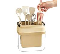 Générique Porte-Ustensiles De Comptoir - 2 compartiments avec poignée,Support baguettes et spatules pour comptoir - pour cuillère couteau couvert éponge brosse maison appartement restaurant ferme