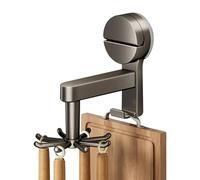 Générique Porte-Ustensiles De Cuisine | Crochet à Ventouse,Porte-Ustensiles Rotatif 360 Degrés avec 8 Griffes - Pour Salle de Bain, Armoire, Camping-Car, Maison, Appartement, Dortoir