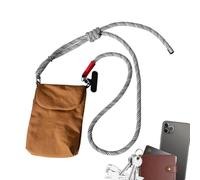 Générique Portefeuille de Cou en Sangle réglable porte-espèces et cartes | Portefeuille passeport de multi-poches pour seniors, couple, plein air, long , femme, dame, adulte