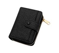 Générique Portefeuille en Cuir - Porte-Cartes à Deux Volets avec fenêtre d' | Portefeuille pliable en cuir PU Durable, pochette à fermeture éclair pour pièces de monnaie, fenêtre d'identification