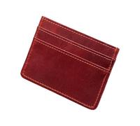 Générique Portefeuille Minimaliste en Cuir PU, étui à Cartes, Claret | Organisateurs compacts, étui à cartes fonctionnel, gardez votre carte stockée en toute sécurité pour une