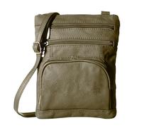 Générique Portefeuille Petit Facile Bag Head Layer Cowhide Shoulder Bag PU Leather Women's Bag Grands Cosmétiques Pour Organisateur De Femmes (Grey, One Size)