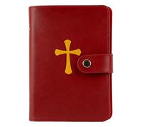Générique Portefeuille Porte-Cartes en Cuir Véritable Catholique - Étui À Cartes avec Image De Saint Michel, Accessoire Religieux Portable pour Croyants, Cadeau pour Événements Catholiques