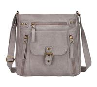 Générique Portefeuille Porte-clés Bracelet Pour Violet tout sac sac souple avec une grande capacité Cas Pratique Droit De Famille (Grey, One Size)