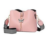 Générique Portefeuille Porte-clés De Cou Tournesol décontracté à bandoulière réglable Lunch Enfants Avec Chiens (Pink, One Size)