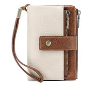 Générique Portefeuille vertical coréen fonctionnel à double compartiment pour homme, couleur unie, en PU. (White, One Size)