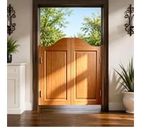 Générique Portes Intérieures Battantes, Porte Saloon en Bois avec Charnières Quincaillerie, 70cm 94cm 114cm 135cm 150cm Porte Battante de Bar pour Café, Couloir Entrée, Personnalisable