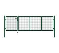 Générique Portillon Acier 350x100 cm Vert,Quincaillerie,Clôtures & barrières,Portillons,Vert,34.1 KG,144305