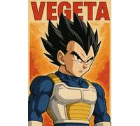 Générique Poster Dragon Ball - Vegeta, Impression sur Papier Satiné, Art Mural, Décoration Intérieure, 4 Tailles Disponibles de 30x20 cm à 100x67 cm (20x30cm)