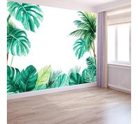 Générique Poster Mural 3D Plantes Tropicales 300 X 210 Cm Aquarelle Jungle Feuilles Papier Peint Panoramique Verttapisserie Photo Peinture Murale Pour Salon - Moderne Décoration Poster Tableaux