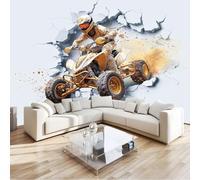 Générique Poster Mural 3D Thème Sportif 250 X 175 Cm Minimaliste Motard Papier Peint Panoramique Gristapisserie Photo Peinture Murale Pour Salon Chambre À Coucher - Moderne Décoration Poster Tableaux