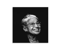 Générique Poster Rosa Parks sur toile - Impression sur toile - Photo - Décoration d'intérieur - 30 x 30 cm