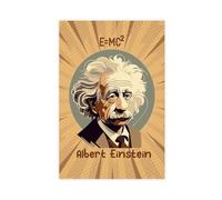 Générique Poster sur toile Albert Einstein sans cadre 30 x 45 cm