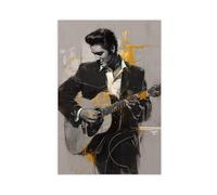 Générique Poster vintage d'Elvis Presley 03 sur toile - Décoration murale pour salon, chambre à coucher - Style sans cadre - 30 x 45 cm