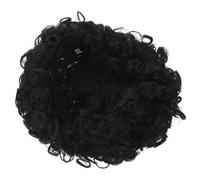 Générique Postiche Courte Bouclée Noire en Fibres Synthétiques Haute Température pour Femmes Noires Style Afro Naturel Légère et Respirante pour Cosplay Soirées et Usage Quotidien
