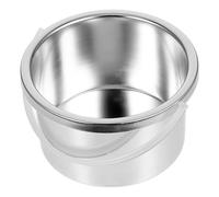 Générique Pot à Fondre la Cire 500 Ml en Silicone et Métal, Récipient Intérieur Sécurisé pour Chauffe-Cire, Accessoire d'Épilation à Domicile pour Débutants et Professionnels