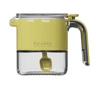 Générique Pot à Sucre,Récipient de Stockage pour Sucre avec Couvercle et Cuillère,Boîte Hermétique pour Poudre Sel Poivre Épices Cuisine - Garde-Manger Salle à Manger Restaurant