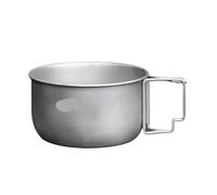 Générique Pot de Camping Portable 1200ML/1400ML, ustensiles Cuisine multifonctionnels en Alliage, Soupe Pliable réutilisable, Compatible for l'extérieur(Large 1400ML)