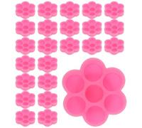 Générique Pot de Colle Rose Réutilisable en Plastique 200pcs pour Extension de Cils Professionnel Pratique et Léger pour Matériel Esthétique