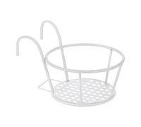 Générique Pot de -corps - support boîte à fleurs pour pont | Stand balustrade patio avec des crochets doubles, assemblage facile, porte-plants en métal pour le porche, balcon