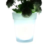 Générique Pot De Fleurs À Énergie Solaire - Lampes de Jardin Étanches LED | Jardinière Solaire avec LED pour Extérieur - Décoration Jardin Terrasse Pelouse Allée Cadeau Anniversaire Maison