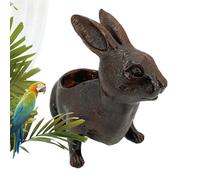 Générique Pot de Fleurs - Cache-Pot Décoratif Statue,Cache-Pot Lapin 18 x 9 x 14 cm pour d'Intérieur - pour Fleurs Intérieur Extérieur Jardin Fenêtre Balcon Terrasse