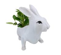 Générique Pot de Fleurs,Figurine en Résine Mignonne pour Décoration de Contenant,Cache-Pot Lapin 18 x 9 x 14 cm pour d'Intérieur | pour Intérieur Extérieur Salon Jardin Fenêtre Balcon Terrasse