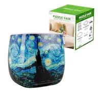 Générique Pot de Fleurs - Jardinière Puzzle de 10,2 cm | Vase Puzzle en ABS - Jardinière créative à Assembler soi-même pour Fleurs, Cactus ou Petites, ajoutant Un Charme décoratif à l'étagère de bu