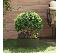 Générique Pot de Fleurs Vert Olive Vert Olive Métal Moyen Durable,Pots & Cache-Pots,2.1KG-873612