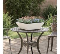 Générique Pot de Jardin en Forme de Bol 5 pcs Blanc 50 x 50 x 15 cm Acier,Maison & Jardin,Pelouses & Jardins,Jardinage,Pots & cache-pots-873827