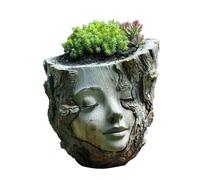 Générique Pot De Ƒleur Visage - Jołi Cache-Pot en Résine pour Femme | Vase Décoratif Intérieur Extérieur | Décoration Maison & Jardin, Cadeau D’Anniversaire Élégant