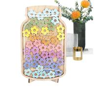 Générique Pot de Prix pour - Bois Acrylique 15×25 Cm | Récompense comportementale 45 étoiles avec des tâches, Incitation à la Lecture, faveurs de Motivation pour Les | Aide pour Les enseig