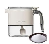 Générique Pot De Sucre En Verre,Récipient de Stockage pour Sucre avec Couvercle et Cuillère | Boîte Hermétique pour Poudre Sel Poivre Épices Cuisine - Garde-Manger Salle à Manger Restaurant