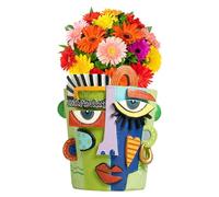 Générique Pot de Visage | Cache-Pots Décoratifs - Conteneur de s avec Trou de Drainage - Support pour Déco Intérieur/Extérieur et Terrasse (15 cm)