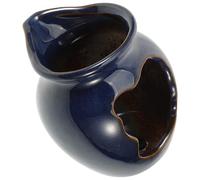 Générique Pot Décoratif en Céramique Cascade A Petit Format Bleu, Fontaine D’intérieur ’extérieur, Bocal Paysage sans Pompe pour Jardin, Décoration Fontaine Cascade de Cour