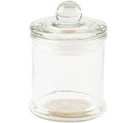 Générique Pot en verre - Bonbonnière rangement décoration - Cuisine - Salle de bain - Diamètre 6 cm x hauteur 9 cm