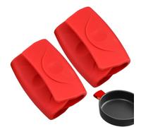 Générique Pot Handle Ear Sleeve - Thick Silicone Insulation for Kitchen Safety | Heat Resistant Shield with Honeycomb Texture & Secure Grip for Cast Iron Skillets, Soup Pots, Dutch Ovens and Searing