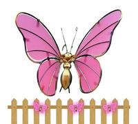 Générique Pot Huggers for Planter, Bright Butterfly Pendant Hanger, 8x6cm Flower Pot Hugger Decor for Garden Display, Sturdy Resin Hanging Accent for Home Balcony Porch Wall Yard Door Planter