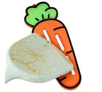 Générique Pot Lid Holder, Drying Mat for Kitchen, Carrot Shape Non-Slip Mat, Counter Storage Spatula Pot Lid Cutting Board Soap