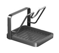 Générique Pot Lid Organizer And Spoon Rest - 8.86 Inches Kitchen Stand | PP Carbon Steel Rack - Multi Layer Lid And Utensil Holder For Countertop Cabinet Pantry Space Saving Storage